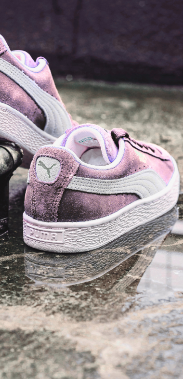 Puma Suede in Pale Pink
